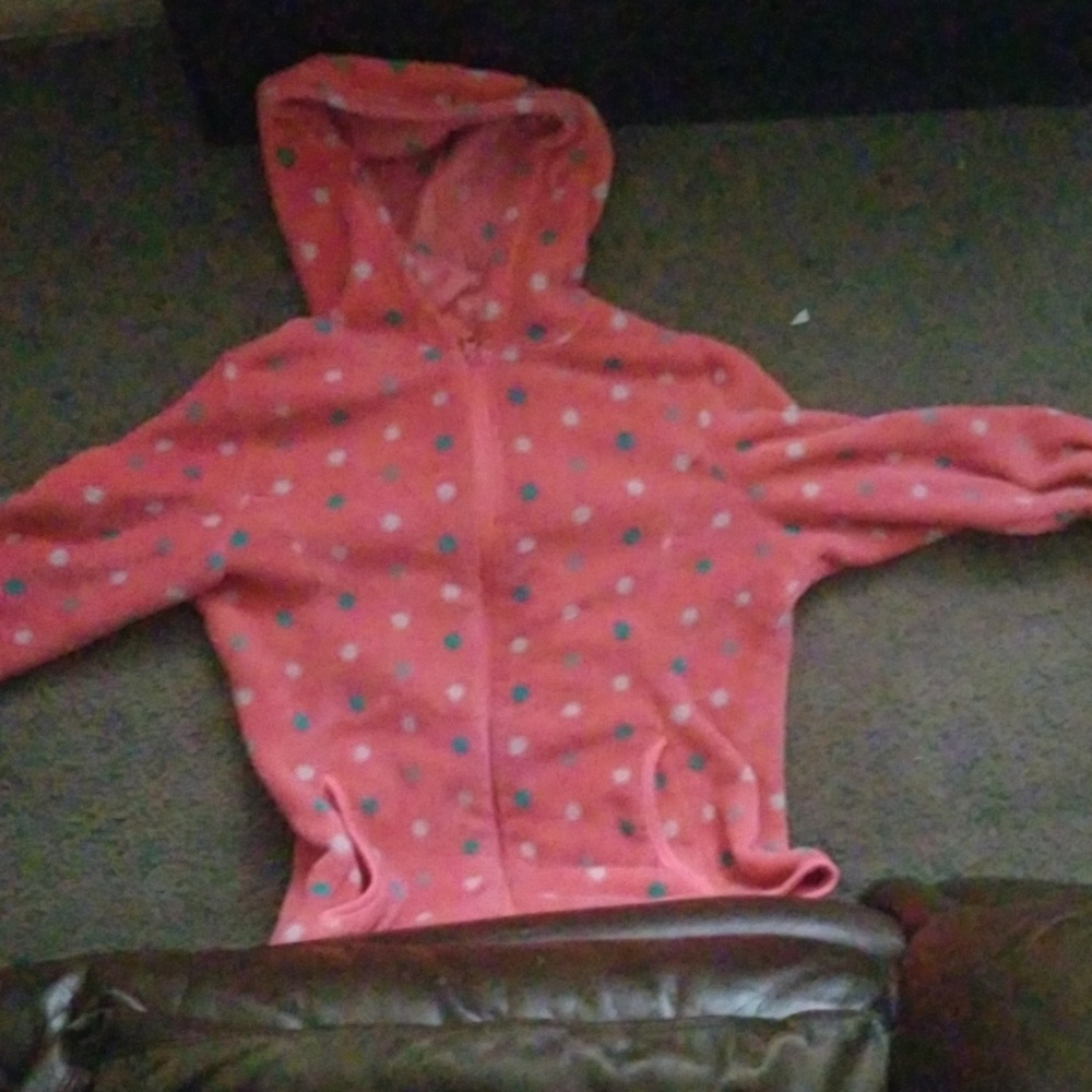 Pink poka doted jacket